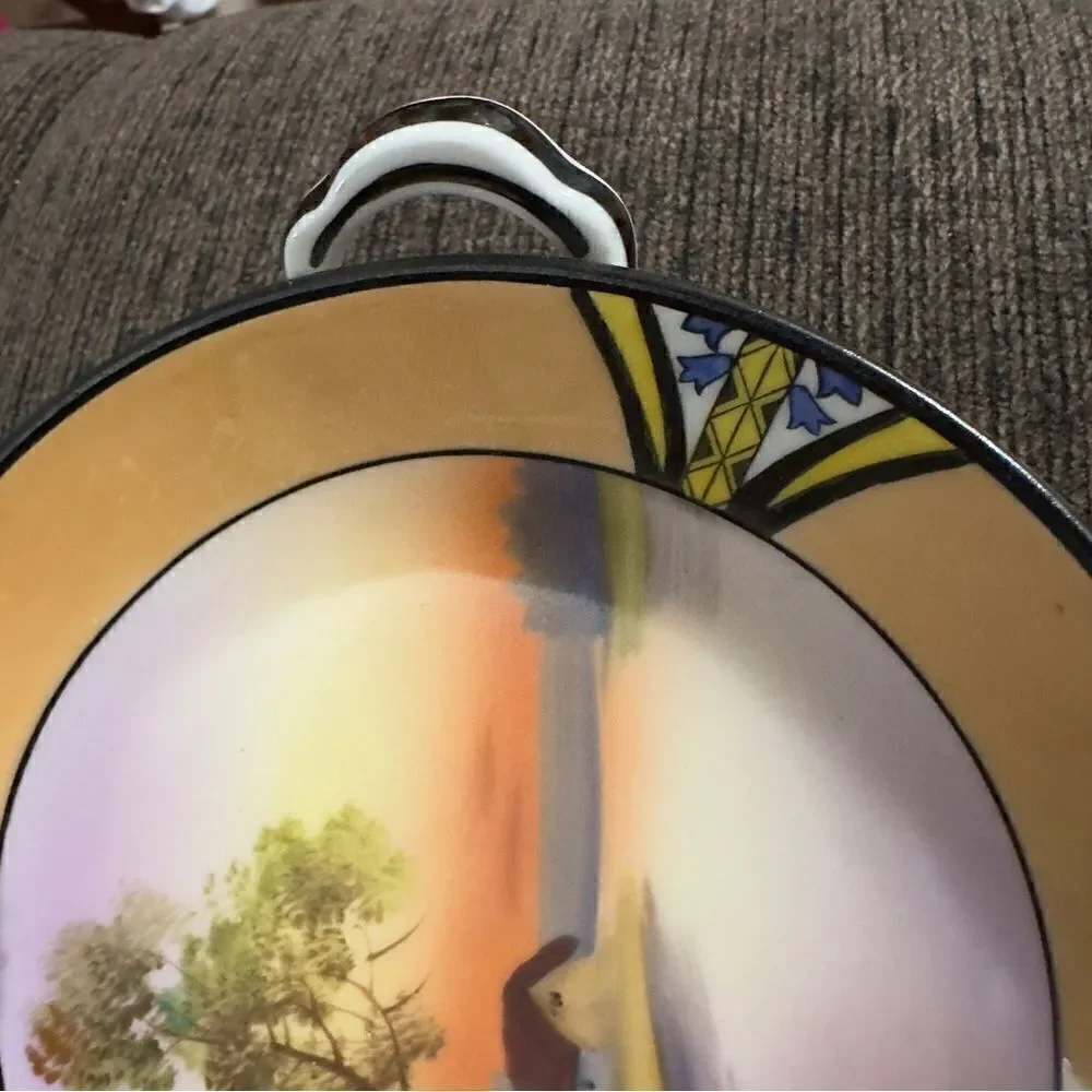 Noritake M Morimura House by the Lake Bowl with Handles